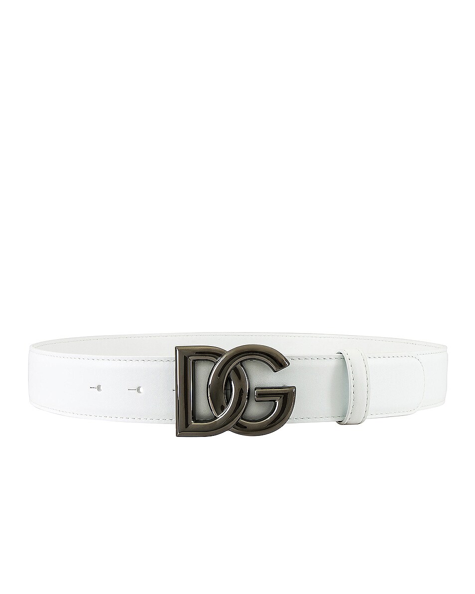 Image 1 of Dolce & Gabbana Belt in Optical White