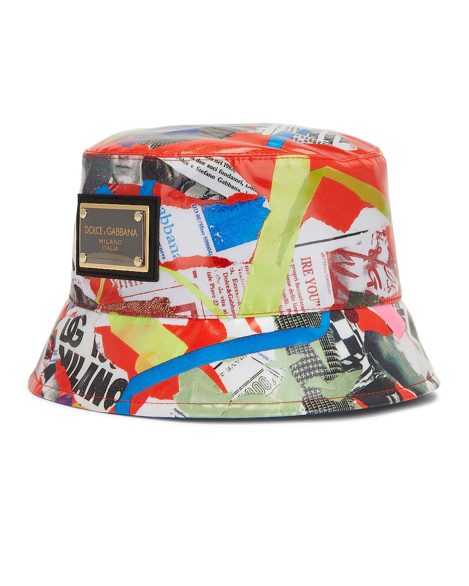 Image 1 of Dolce & Gabbana Bucket Hat in Arancio
