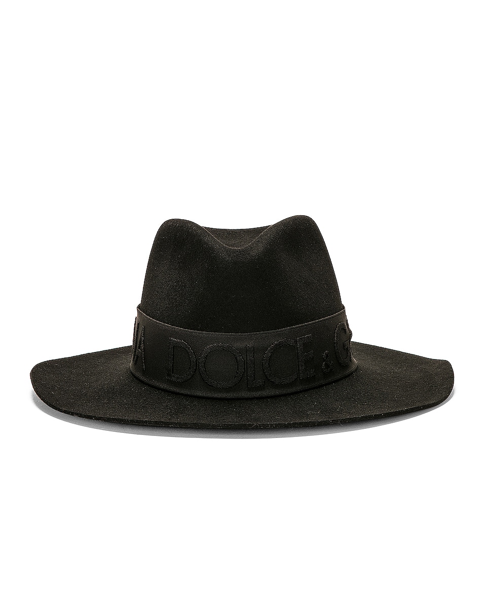 Image 1 of Dolce & Gabbana Cowboy Hat in Black