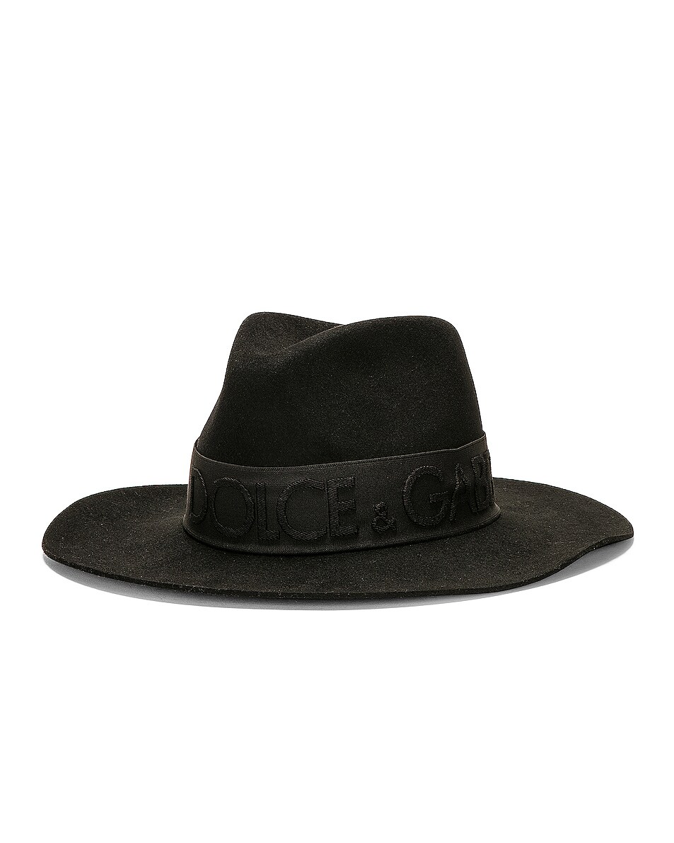Dolce & Gabbana Brown Black Fleece Wool Head Band Hat Men main image 0