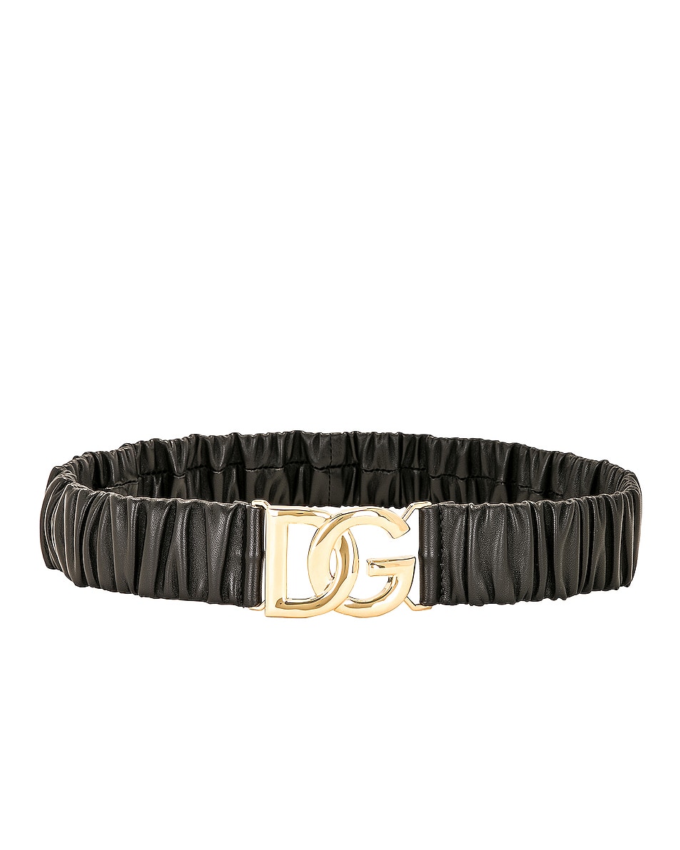 Image 1 of Dolce & Gabbana Cintura Logata Belt in Black