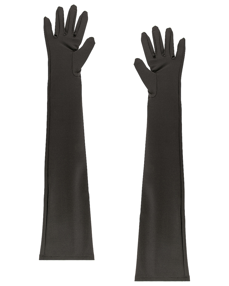 Image 1 of Dolce & Gabbana Stretch Gloves in Grey