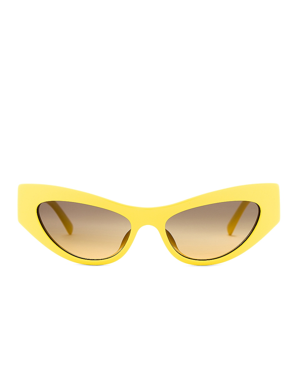Image 1 of Dolce & Gabbana Cat Eye Sunglasses in Yellow