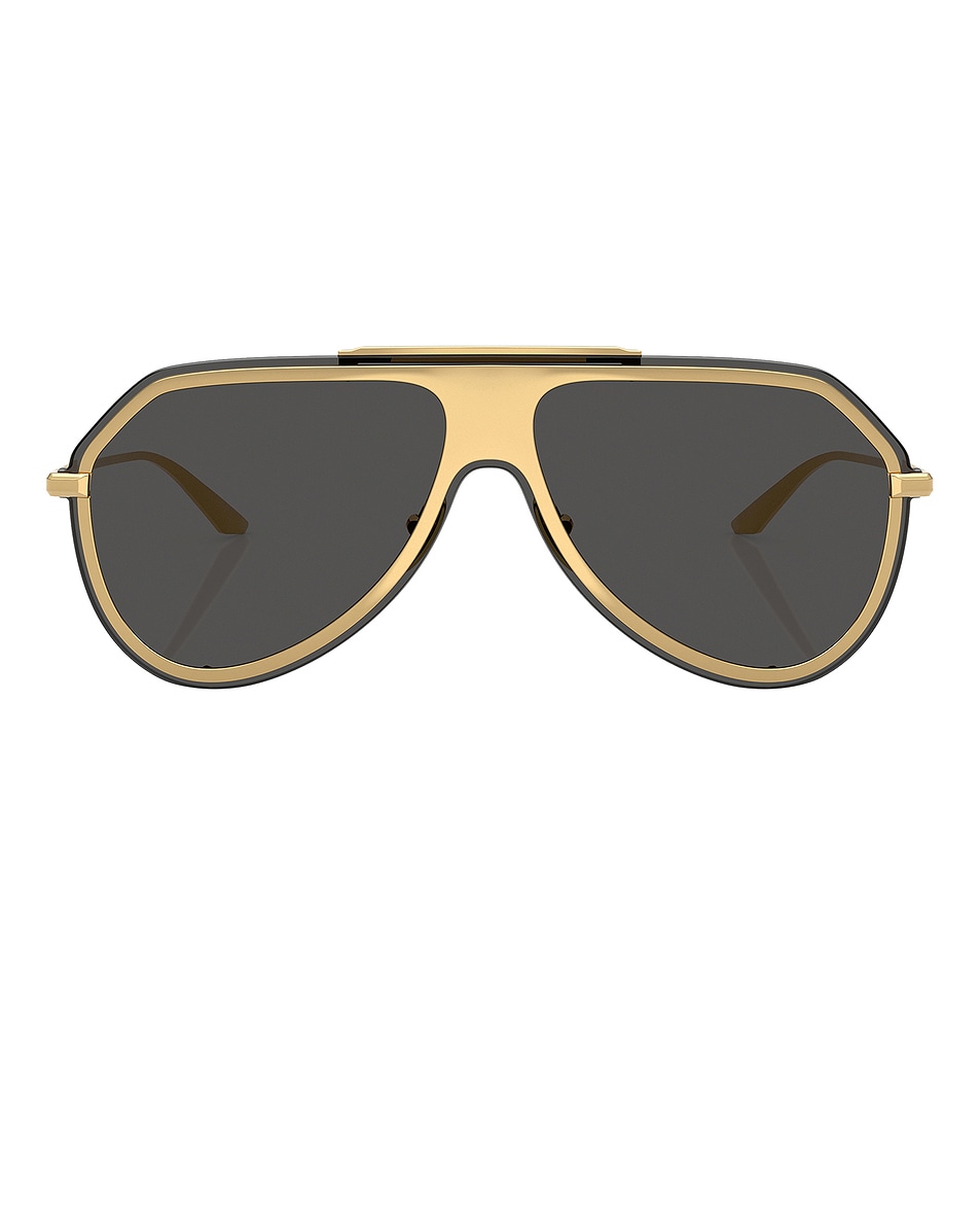 Image 1 of Dolce & Gabbana Aviator Sunglasses in Gold