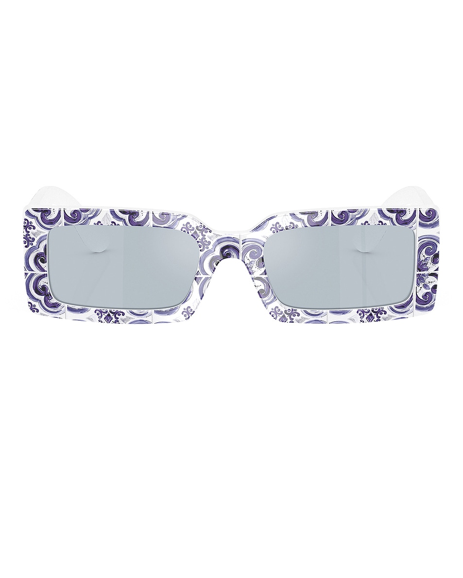 Image 1 of Dolce & Gabbana Rectangular Sunglasses in Blue