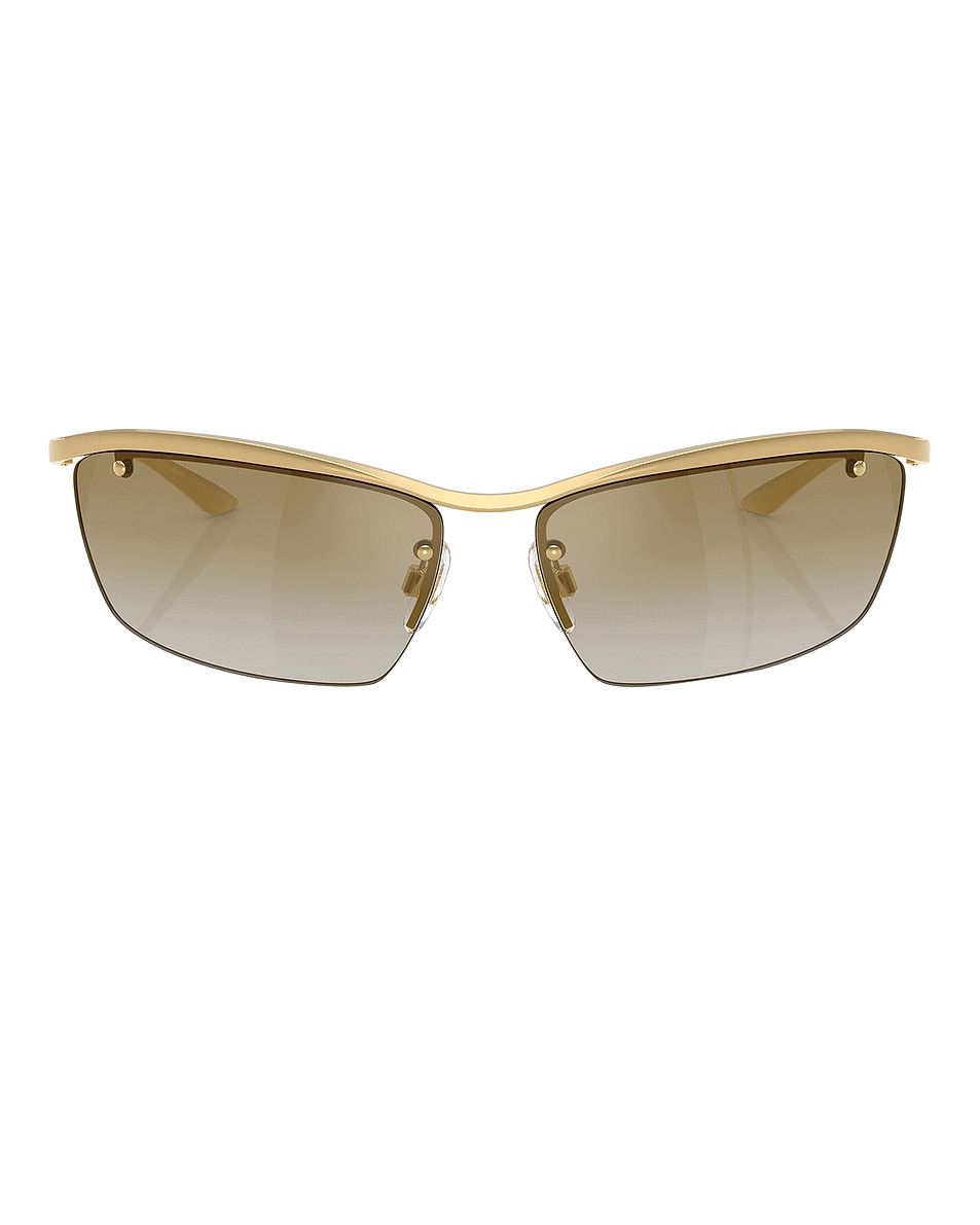 Image 1 of Dolce & Gabbana Rectangular Sunglasses in Gold