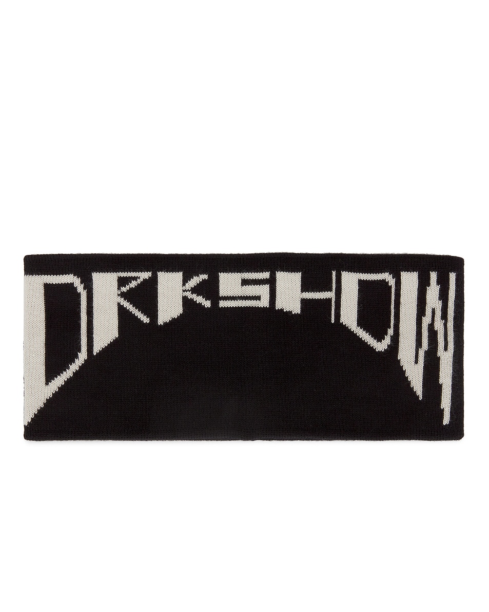 Image 1 of DRKSHDW by Rick Owens Headband in Black & Pearl