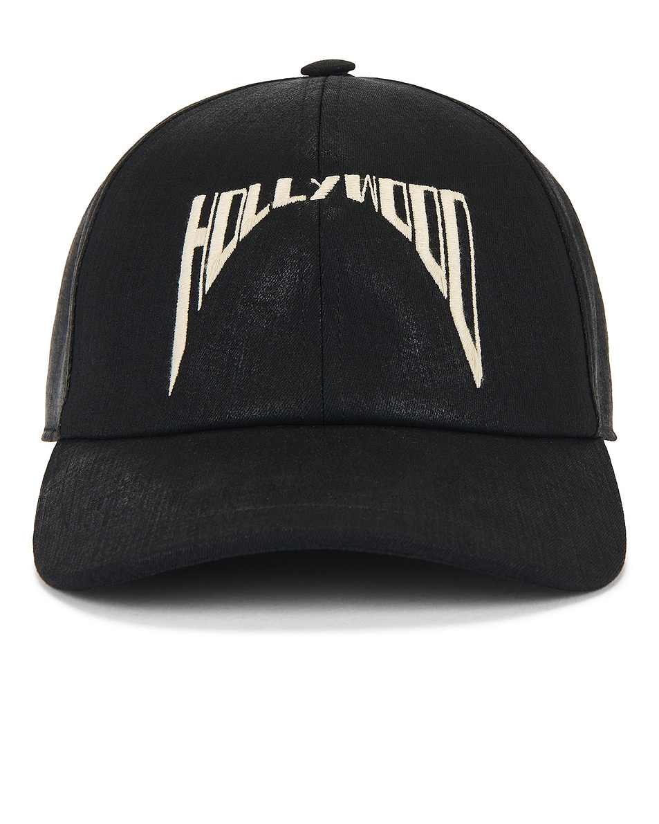 Image 1 of DRKSHDW by Rick Owens Baseball Cap in Black & Pearl