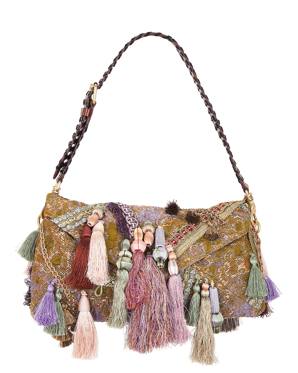 Image 1 of Dries Van Noten Envelope Bag in Khaki