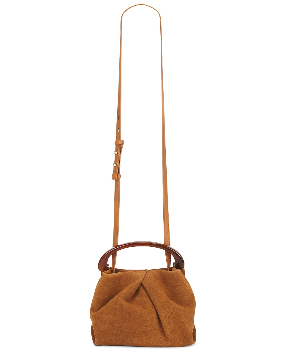 Small Resin Handle Fold And Crossbody Bag