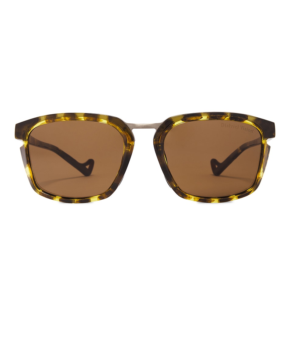 Image 1 of District Vision Keita Titanium in Dark Tortoise & D+ Earth Vision