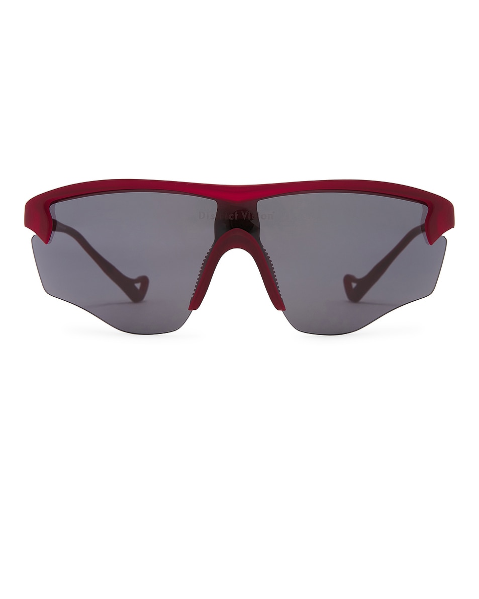 Image 1 of District Vision Junya Racer in Ruby & D+ Onyx Mirror