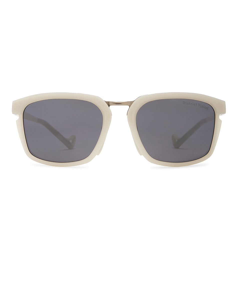 Image 1 of District Vision Keita Summit Ti in Ivory & D+ Onyx Mirror