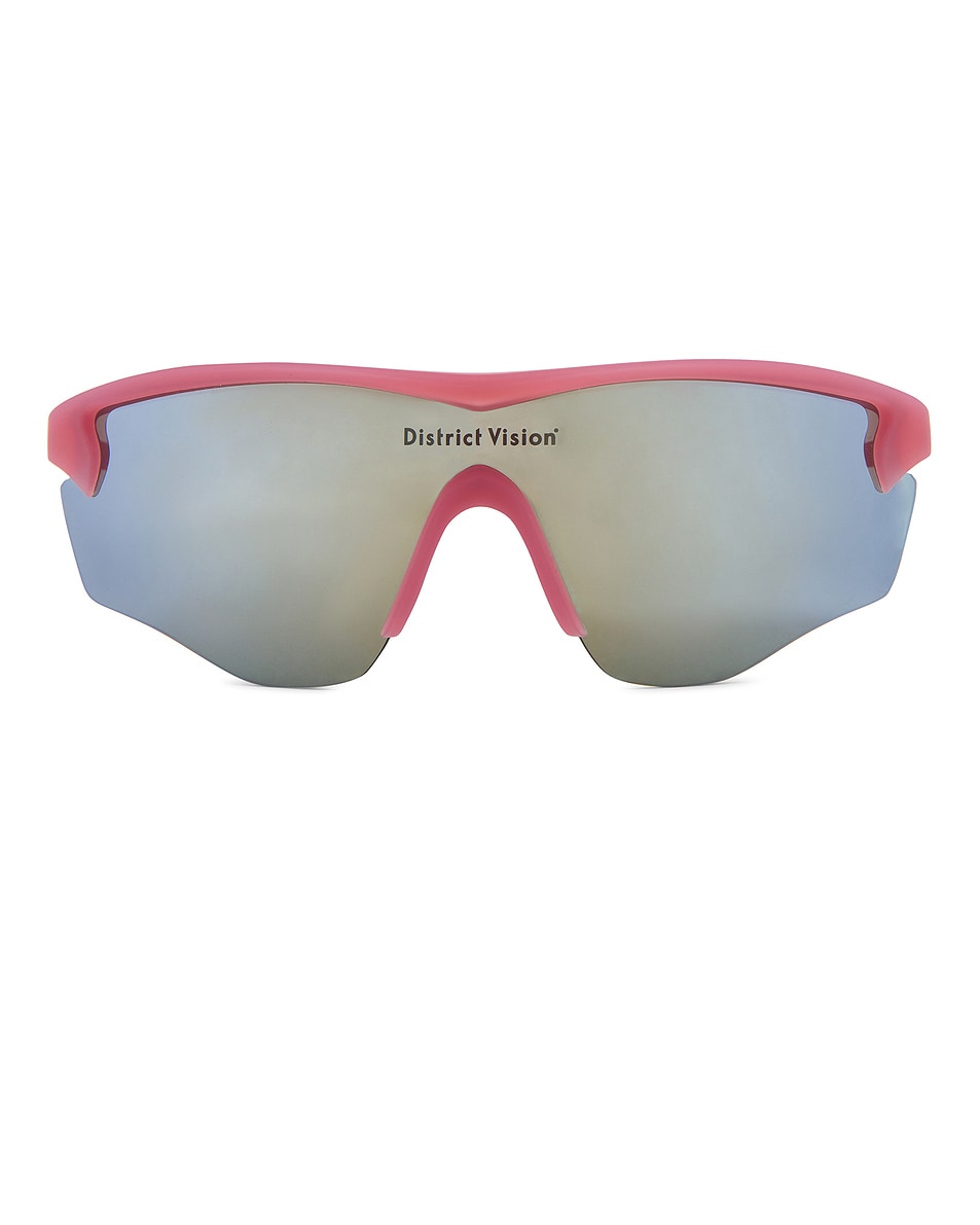 Image 1 of District Vision Junya Racer in Powder Rose & D+ Silver Flash Mirror