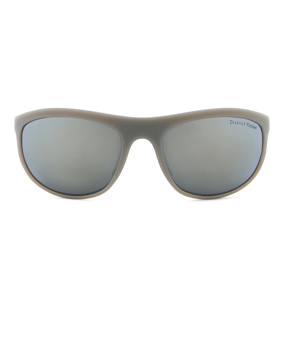 Image 1 of District Vision Takeyoshi Altitude Master Sunglasses in Flint & D+ Silver Flash Mirror