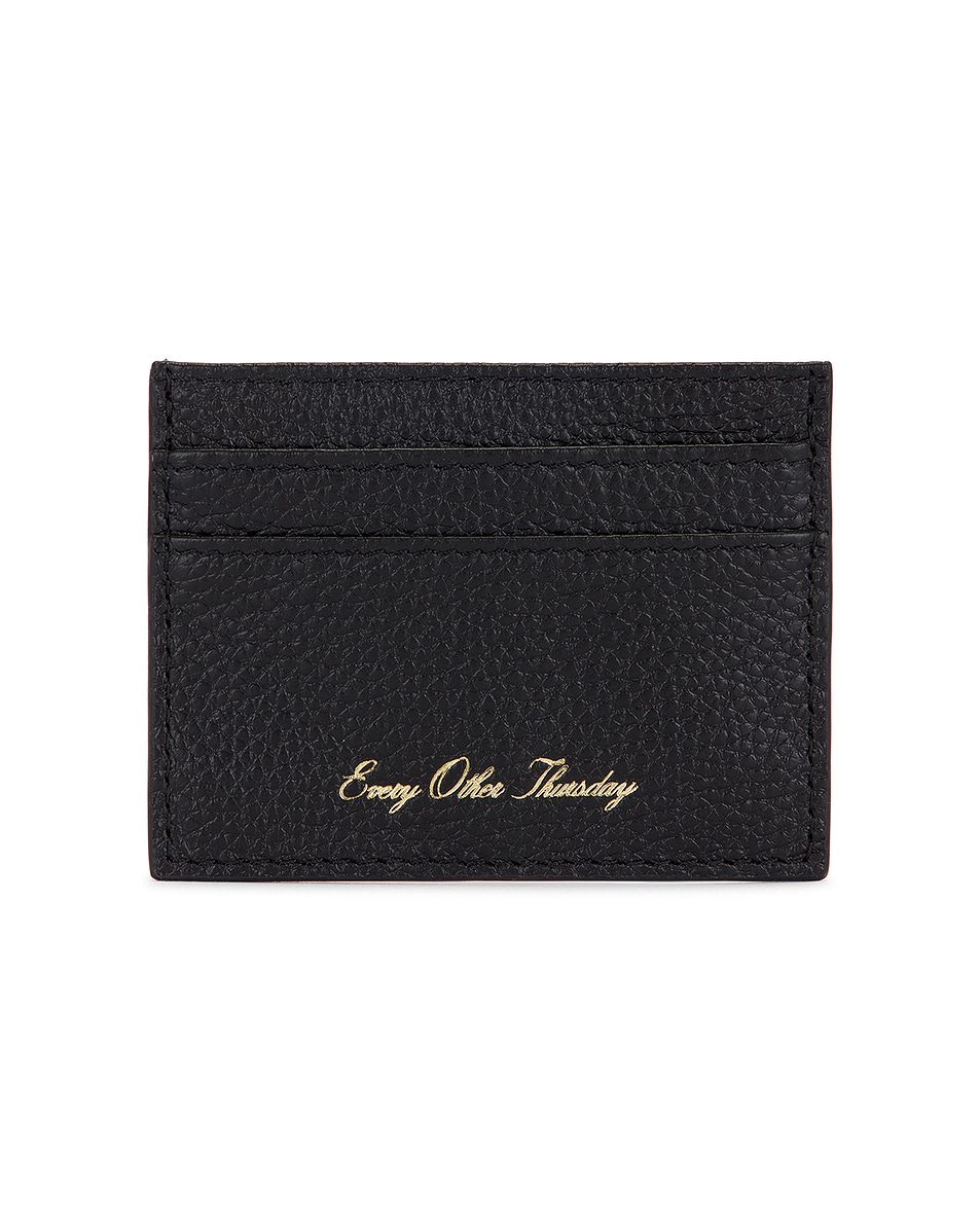 Image 1 of Every Other Thursday Leather Card Holder in Black