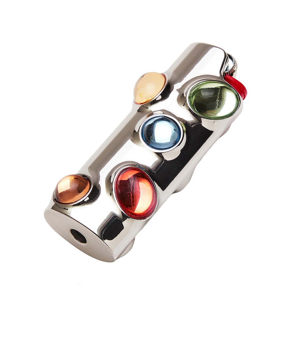 Image 1 of Edie Parker Double Sided Jewel Lighter Holder in Multicolor