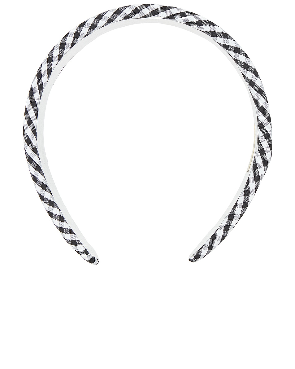 Image 1 of Emi Jay Halo Headband in Navy Gingham