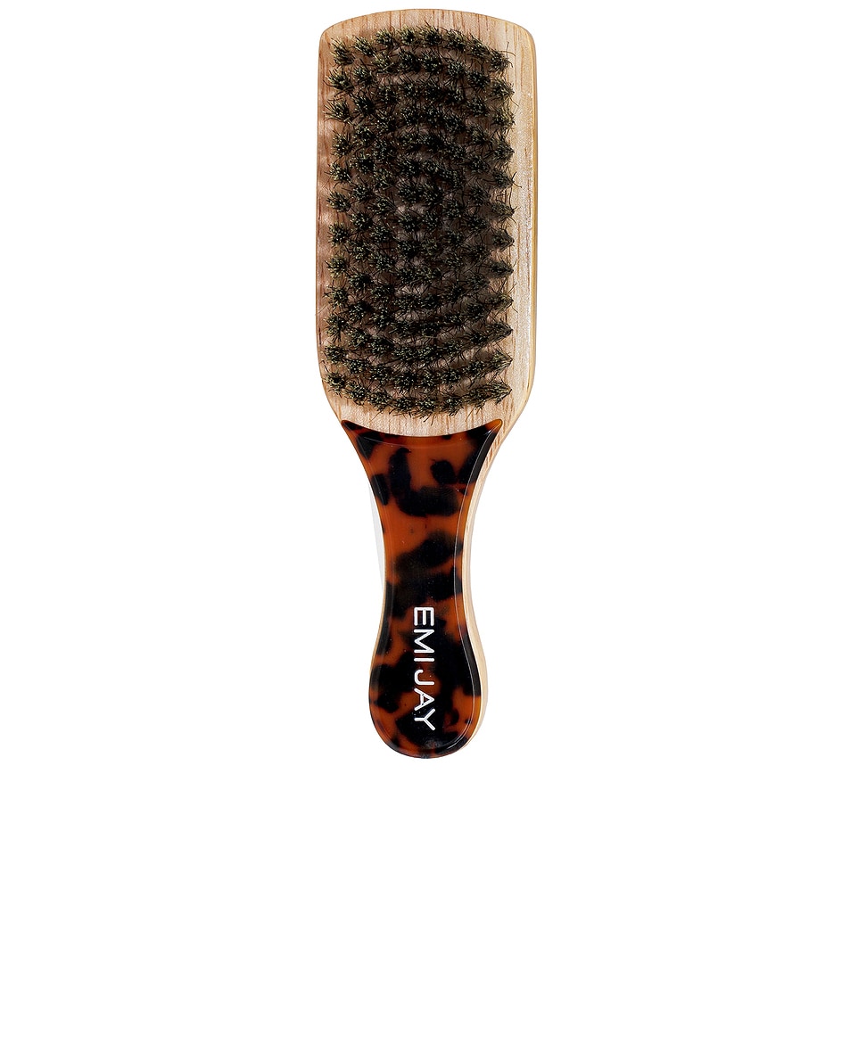 Image 1 of Emi Jay Mini Boar Bristle Brush in Tortoise