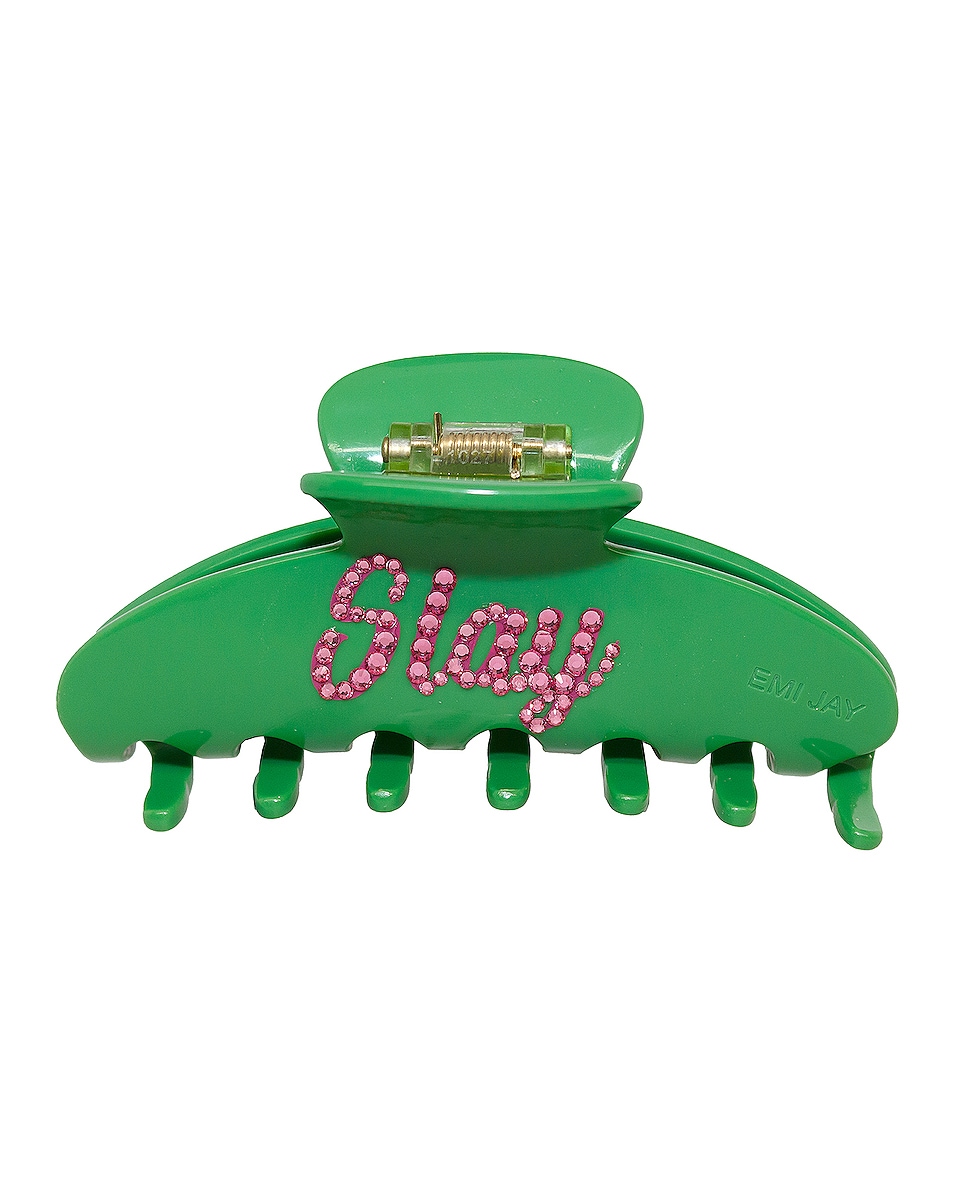Image 1 of Emi Jay for FWRD Slay Big Effing Clip in Green & Pink