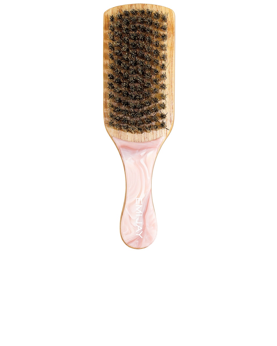 Image 1 of Emi Jay Mini Boar Bristle Brush in Pink Chantilly