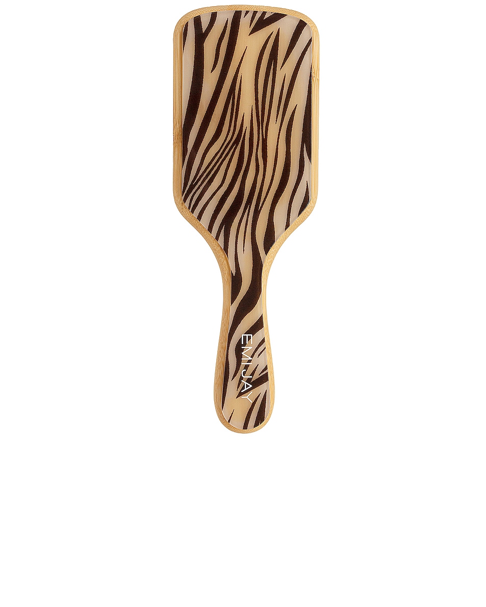 Image 1 of Emi Jay Bamboo Paddle Brush in Zebra