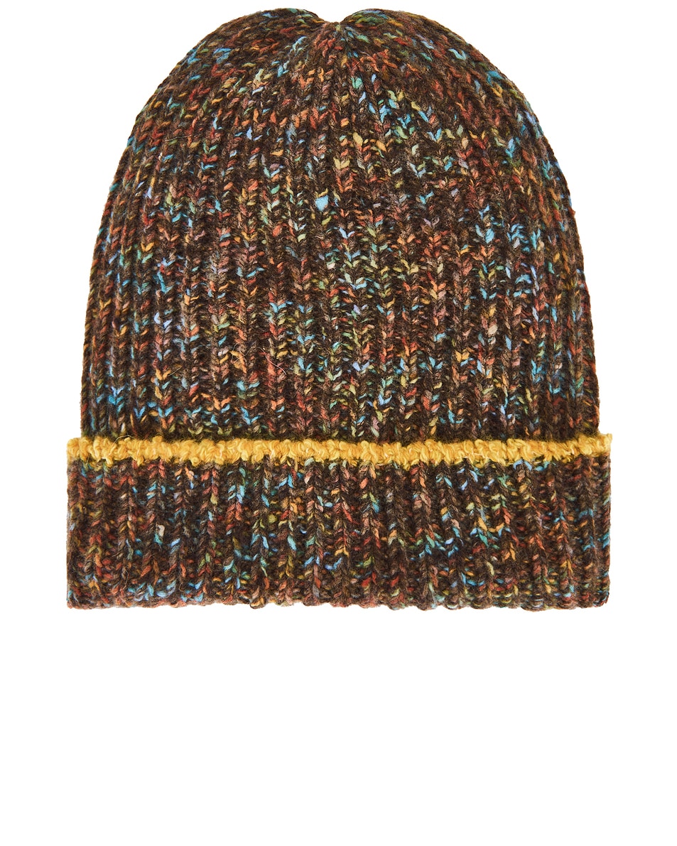 Image 1 of The Elder Statesman Confetti Watchman Beanie in Confetti Brown