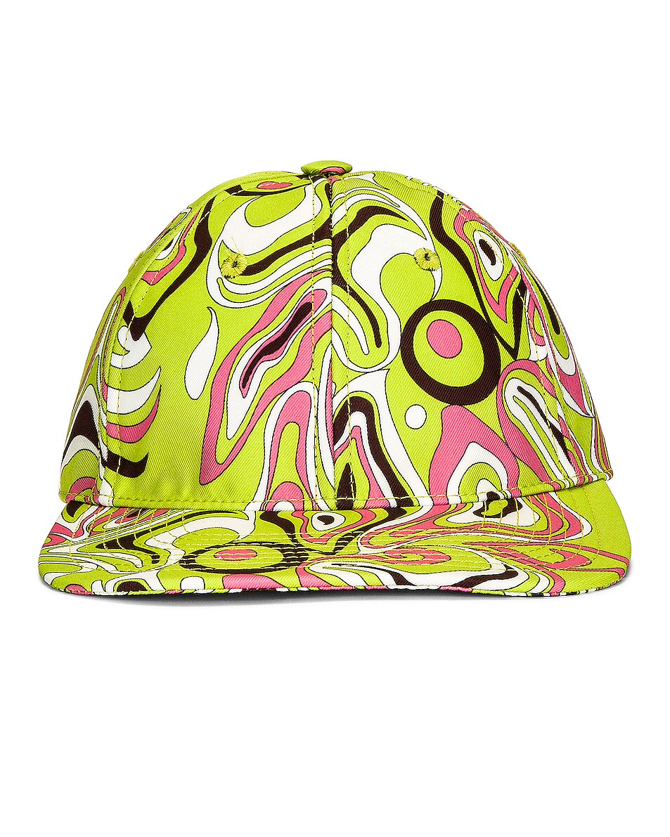 Image 1 of Emilio Pucci Double Twill Hat in Verde