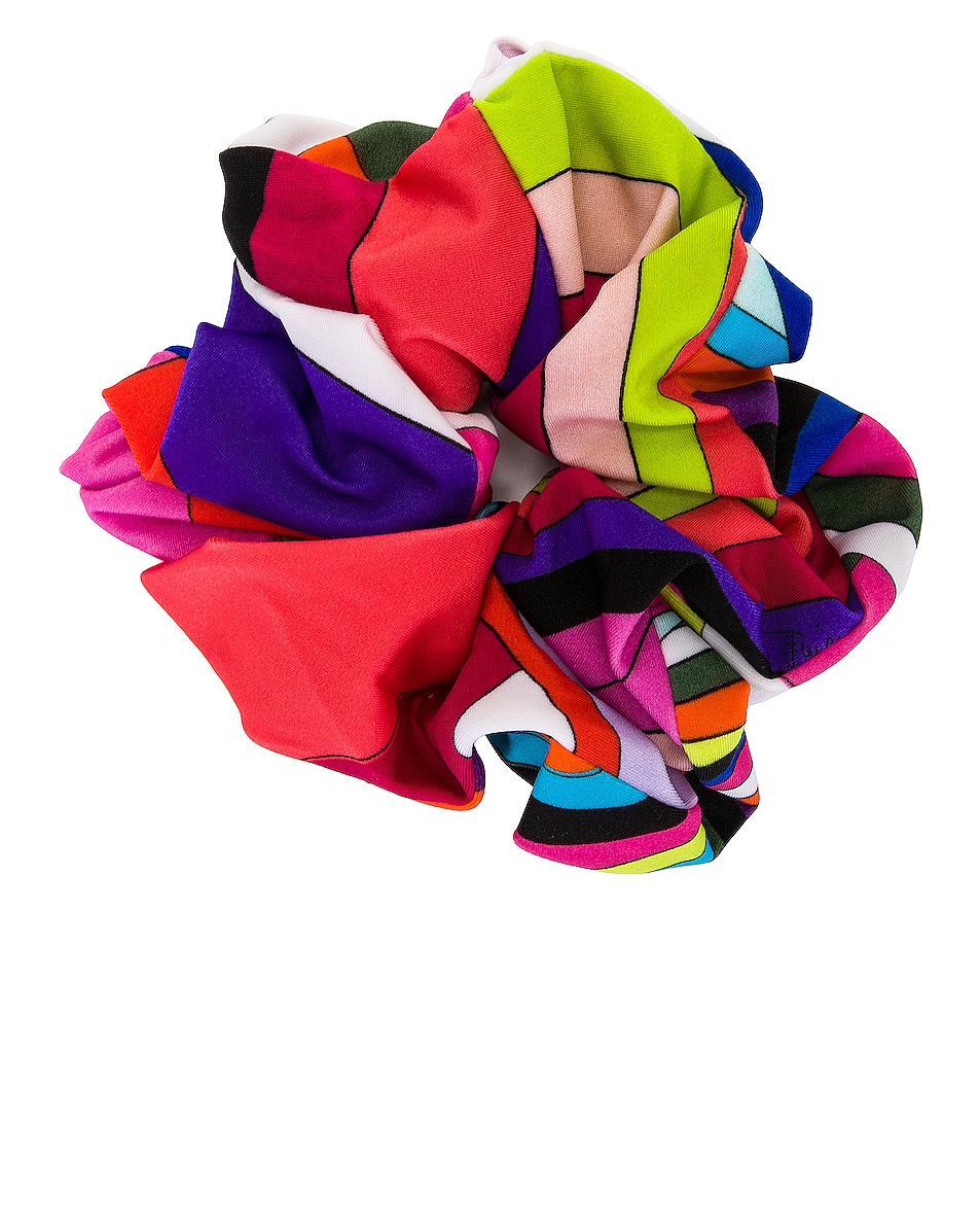 Image 1 of Emilio Pucci Hair Scrunchie in Multicolor