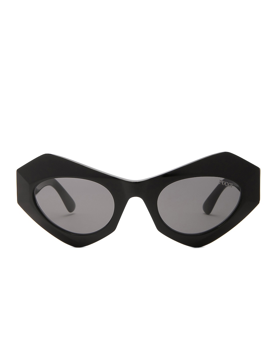 Image 1 of Emilio Pucci Geometric Sunglasses in Black