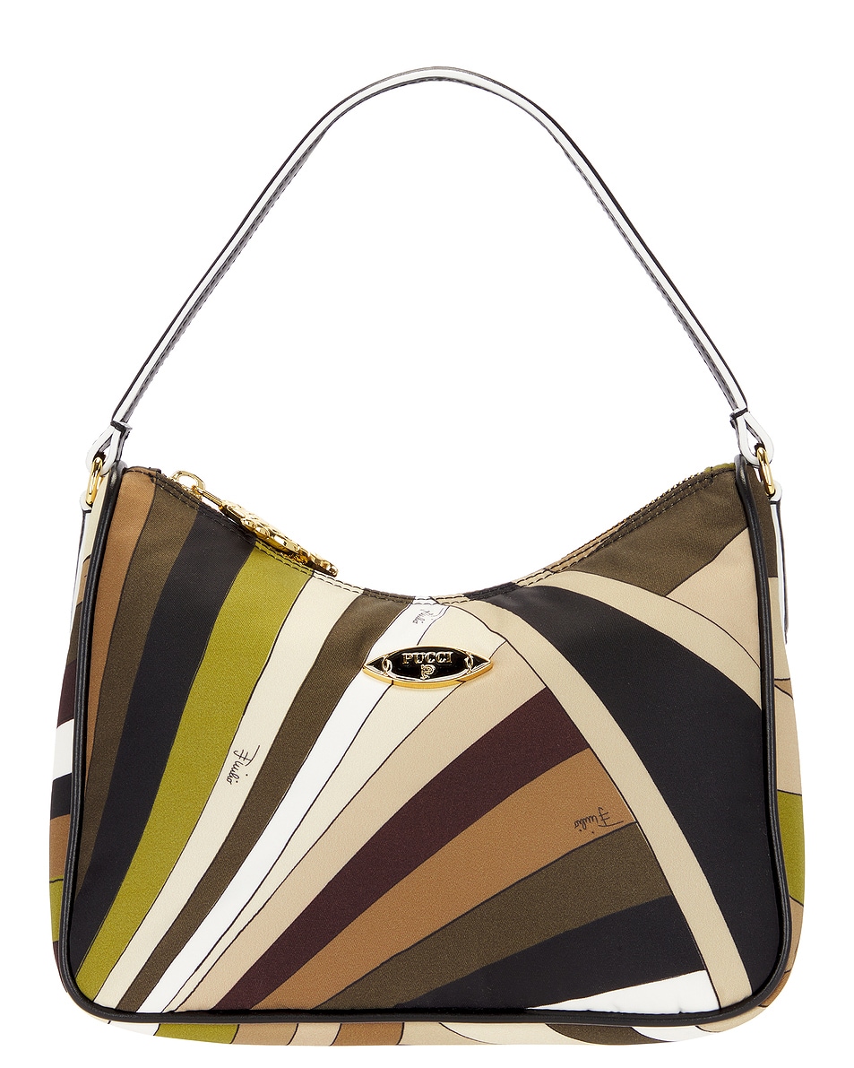 Image 1 of Emilio Pucci Shoulder Bag in Khaki & Muschio