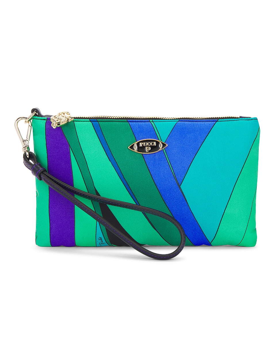 Image 1 of Emilio Pucci Pouch in SMERALDO