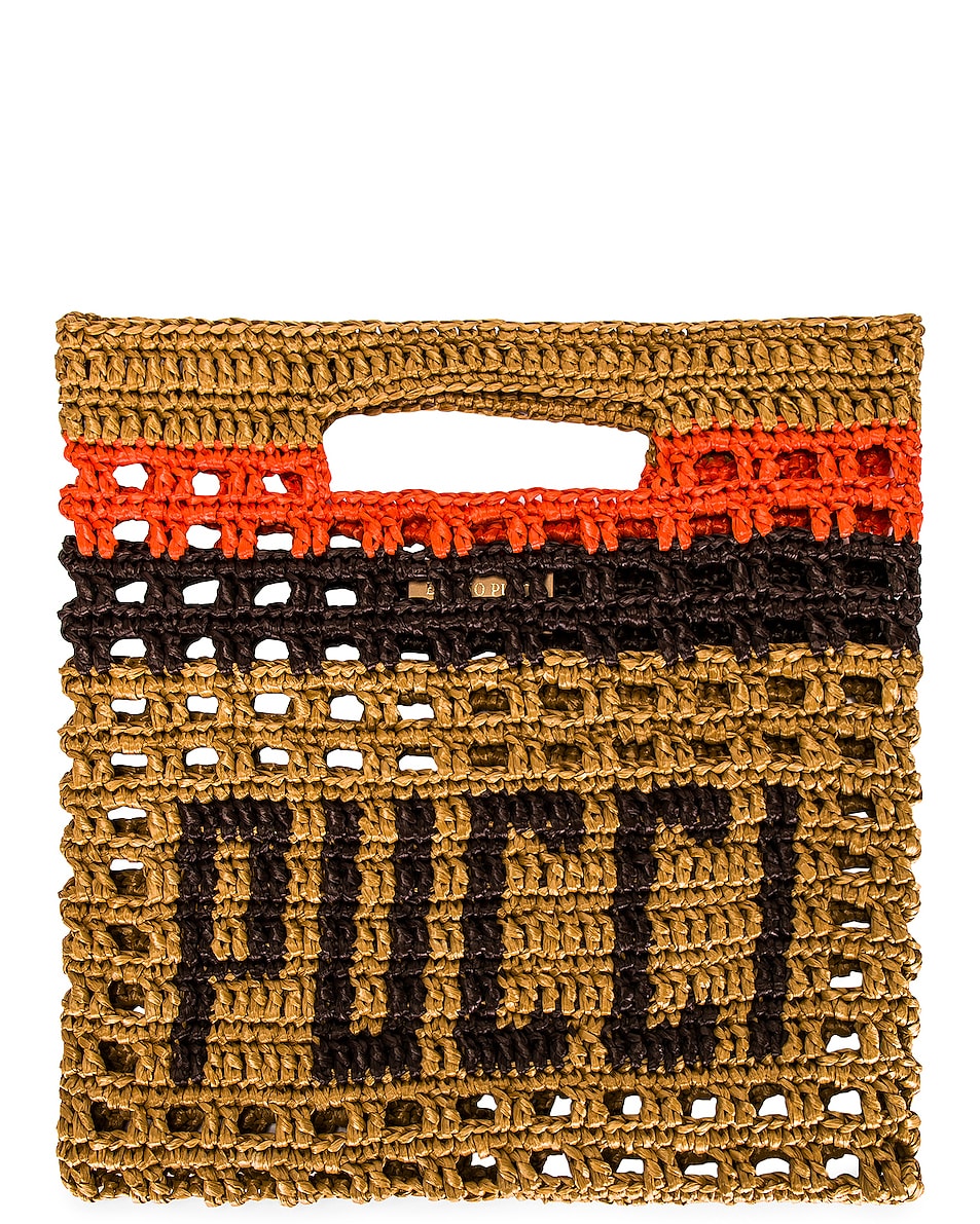 Image 1 of Emilio Pucci Crochet Tote Bag in Naturale