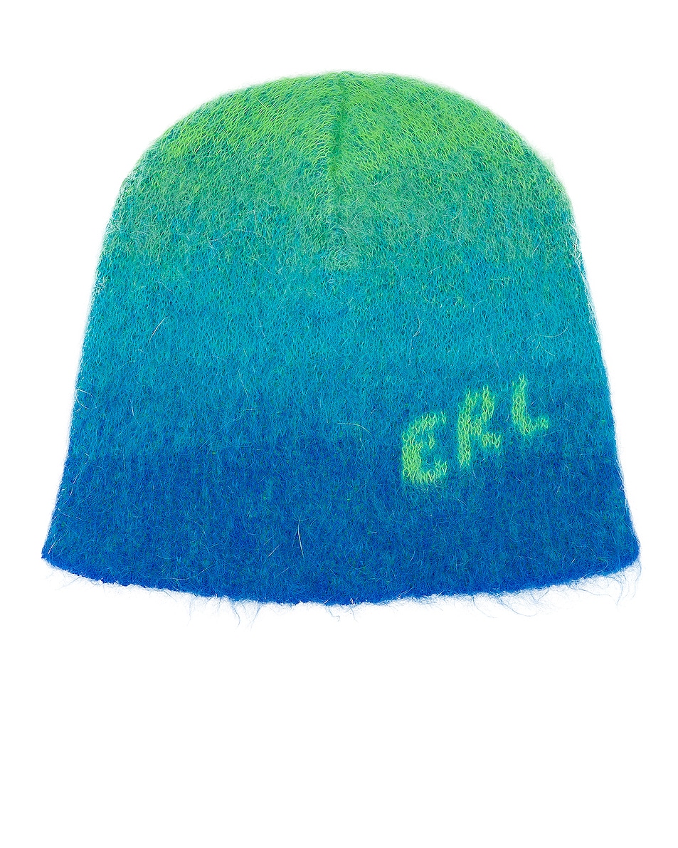 Image 1 of ERL Unisex Gradient Beanie Knit in GREEN