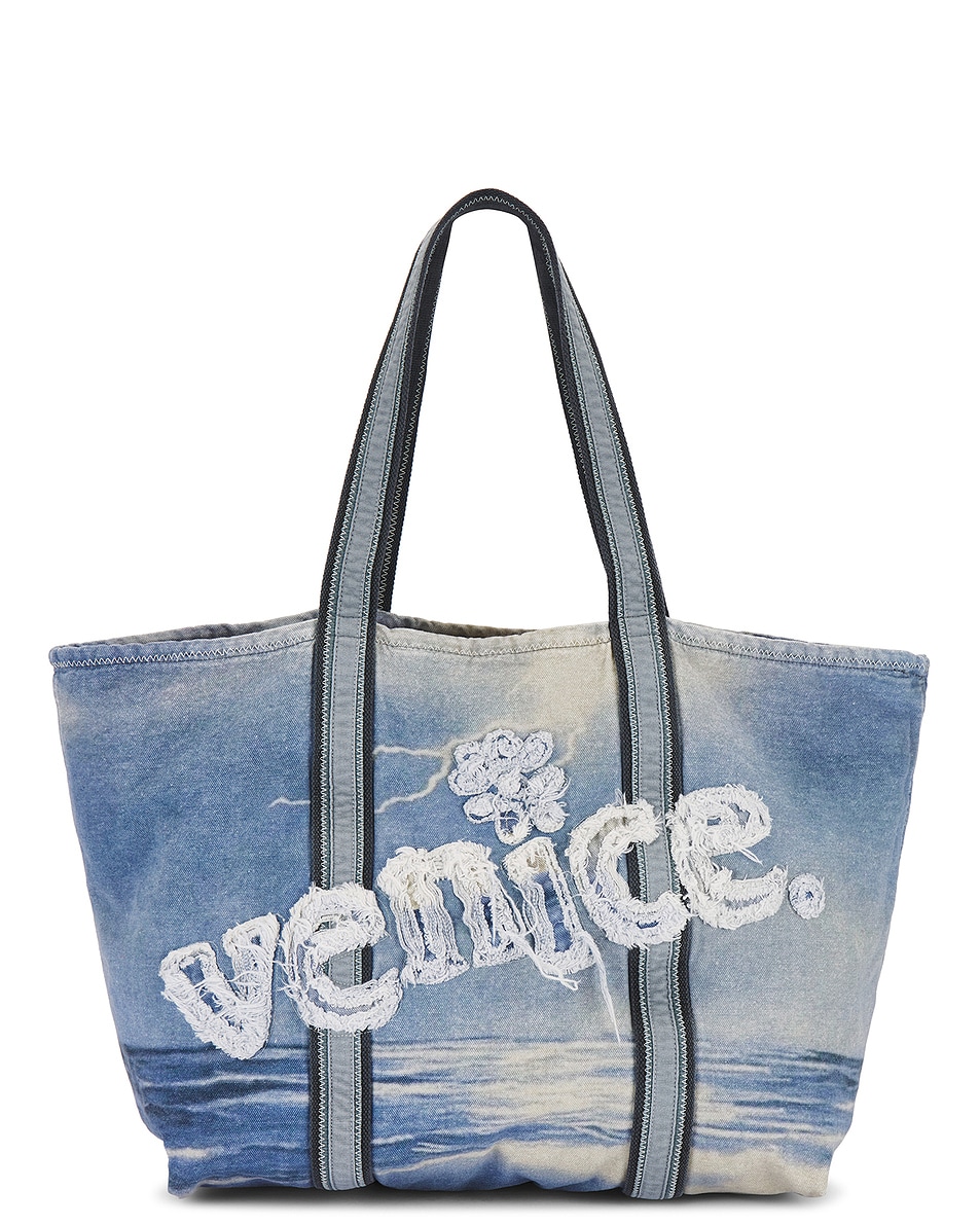 Image 1 of ERL Storm Venice Tote in Storm Print
