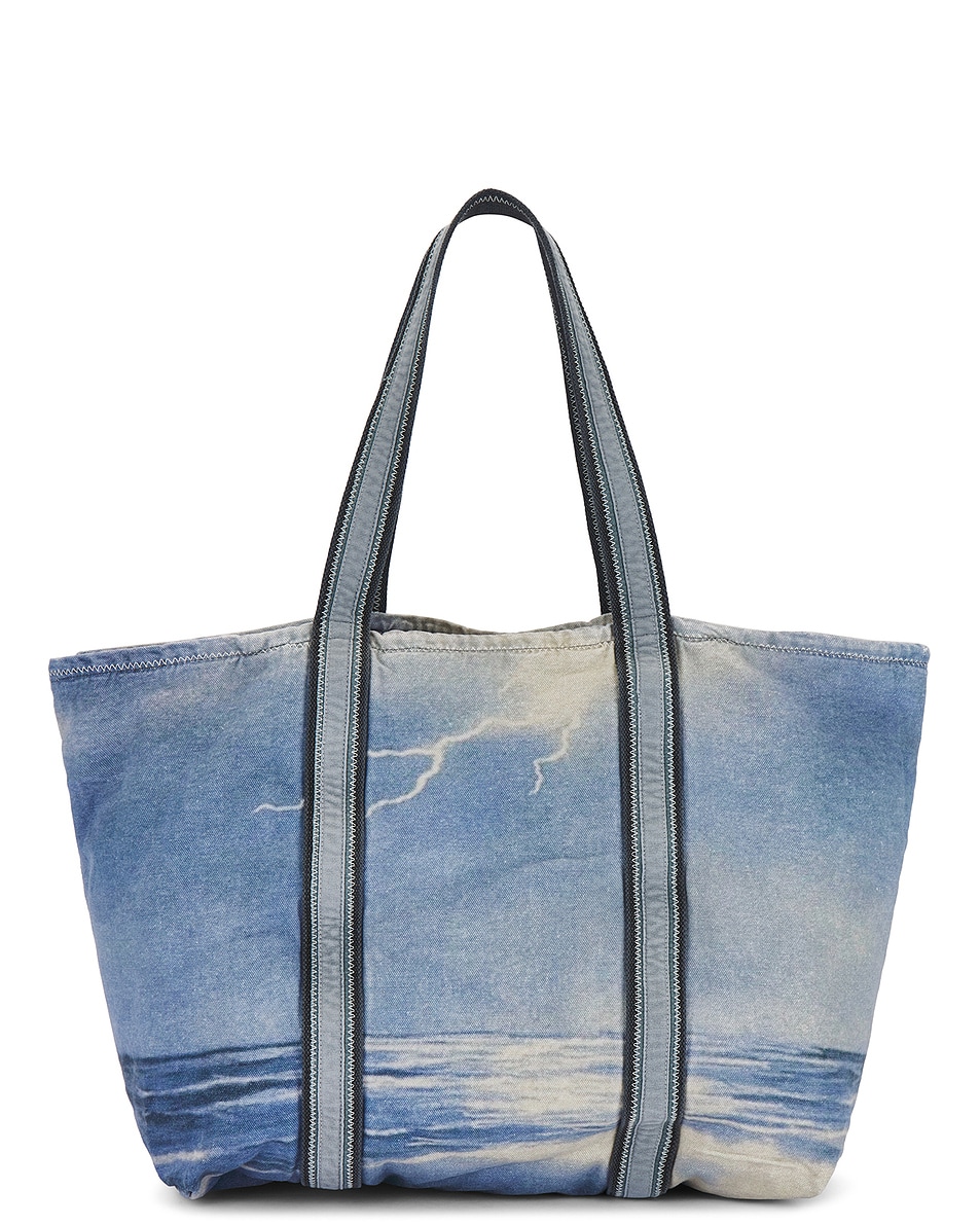 Image 2 of ERL Storm Venice Tote in Storm Print