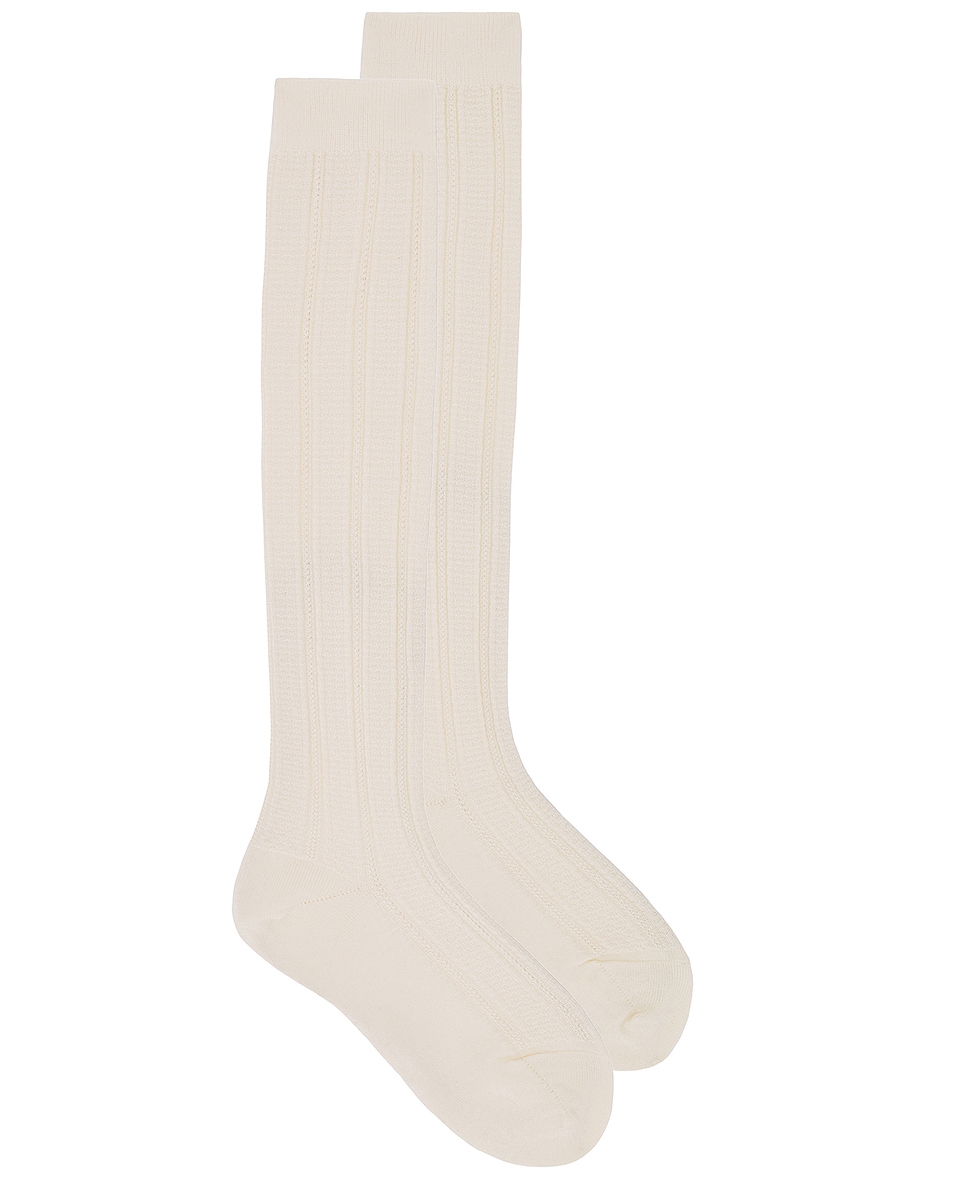 Image 1 of FALKE Needlepoint Knee High in Off White