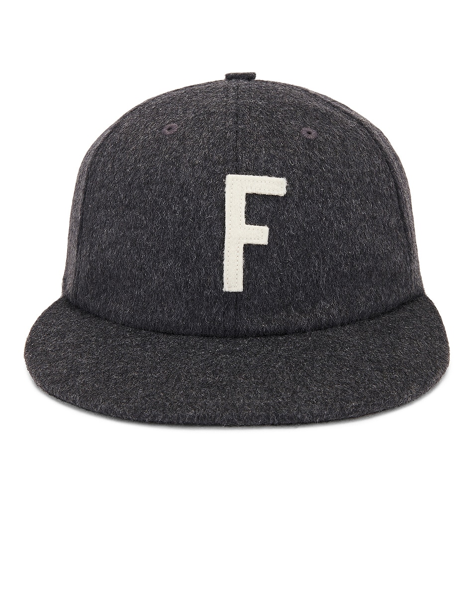 Image 1 of Fear of God Baseball Cap Fitted in Wool Dark Grey