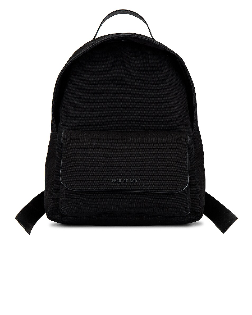 Image 1 of Fear of God Canvas Backpack in Black