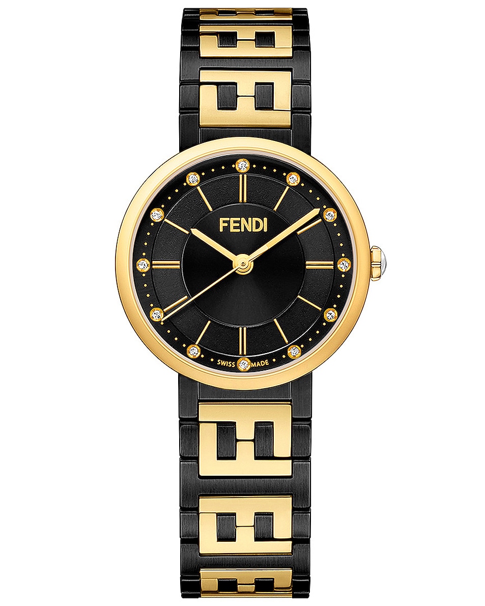 Image 1 of Fendi Forever Fendi 29mm Watch in Black & Gold