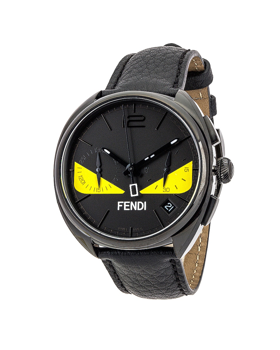 Fendi Bugs 40mm Watch In Black