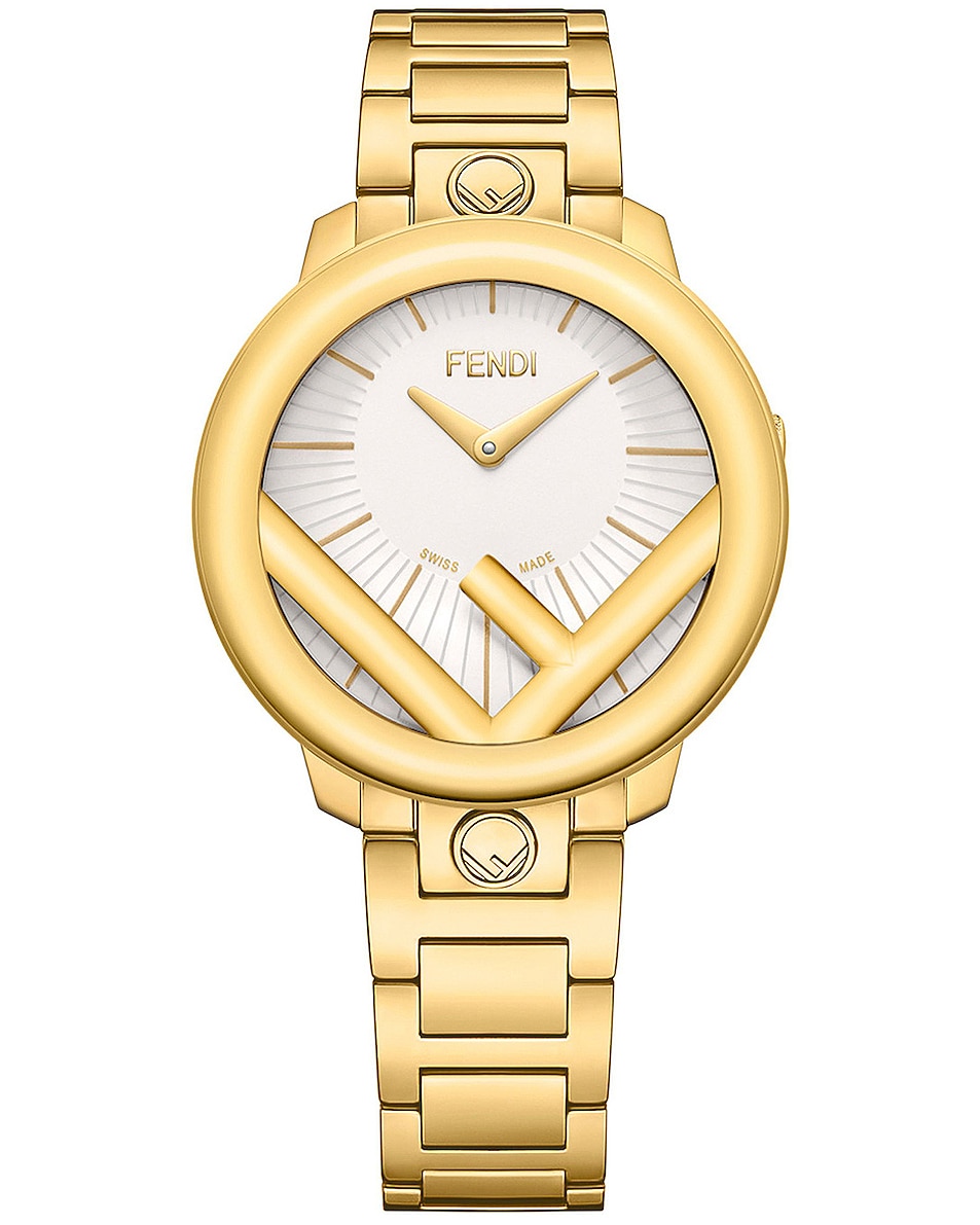 Image 1 of Fendi Runaway Circle Watch in Gold