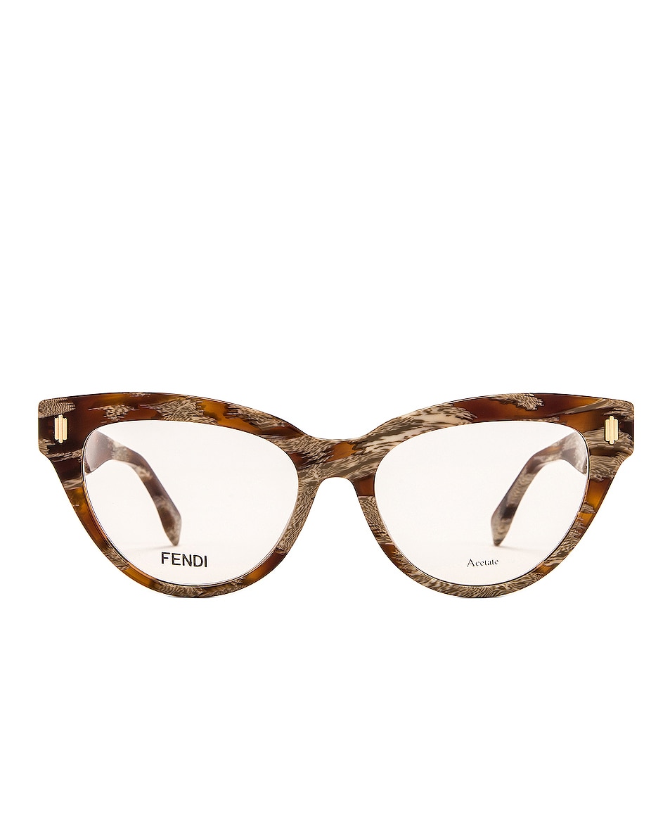 Image 1 of Fendi Optical Eyeglasses in Havana Python