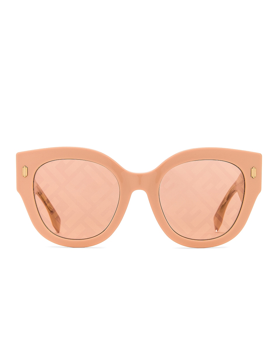 Image 1 of Fendi Logo Sunglasses in Pink