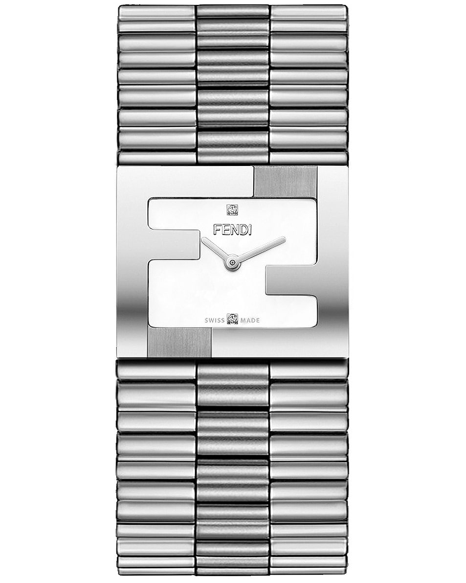 Image 1 of Fendi Fendimania Bracelet Watch in Silver