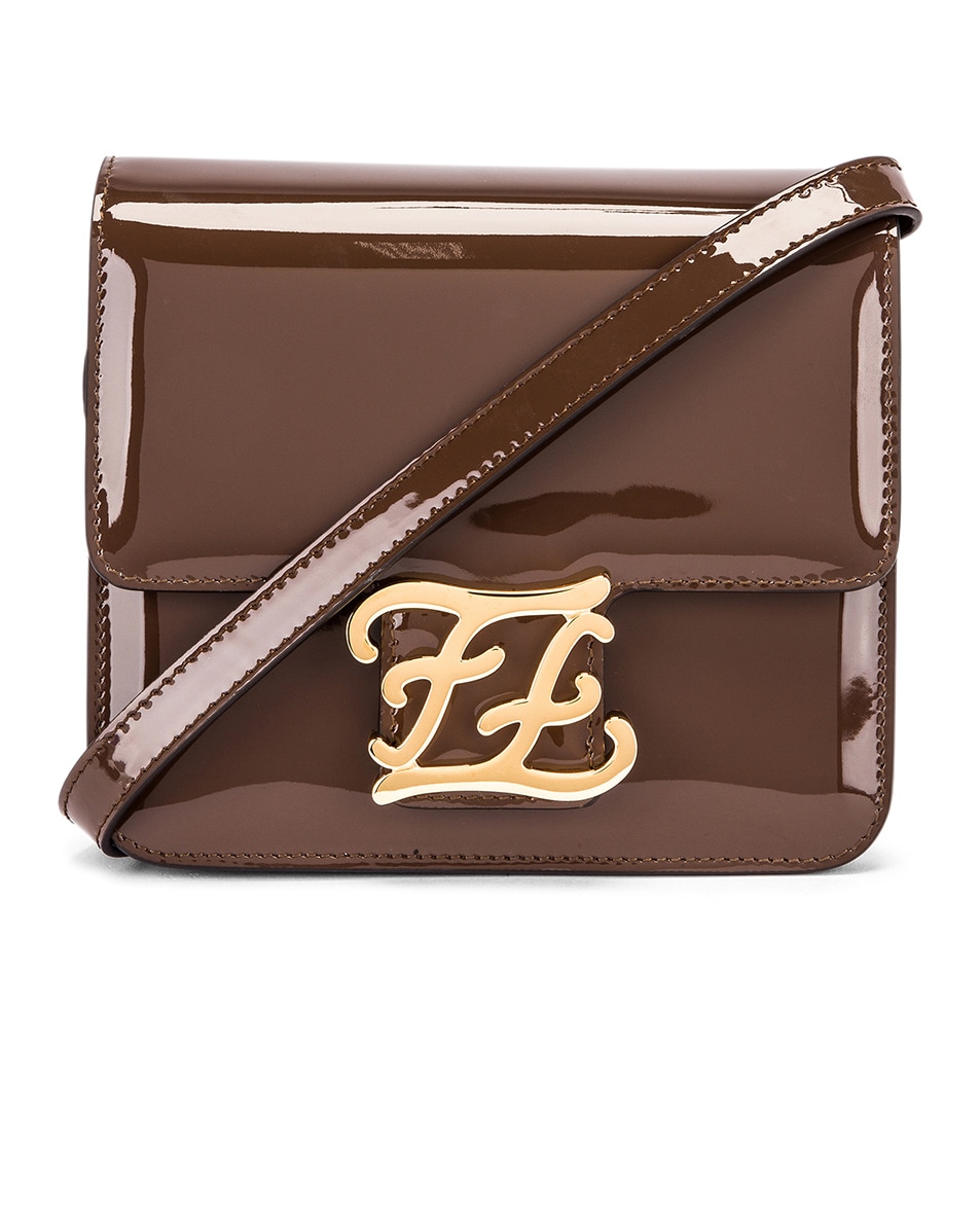 Image 1 of Fendi Karligraphy Mini Bag in Brown