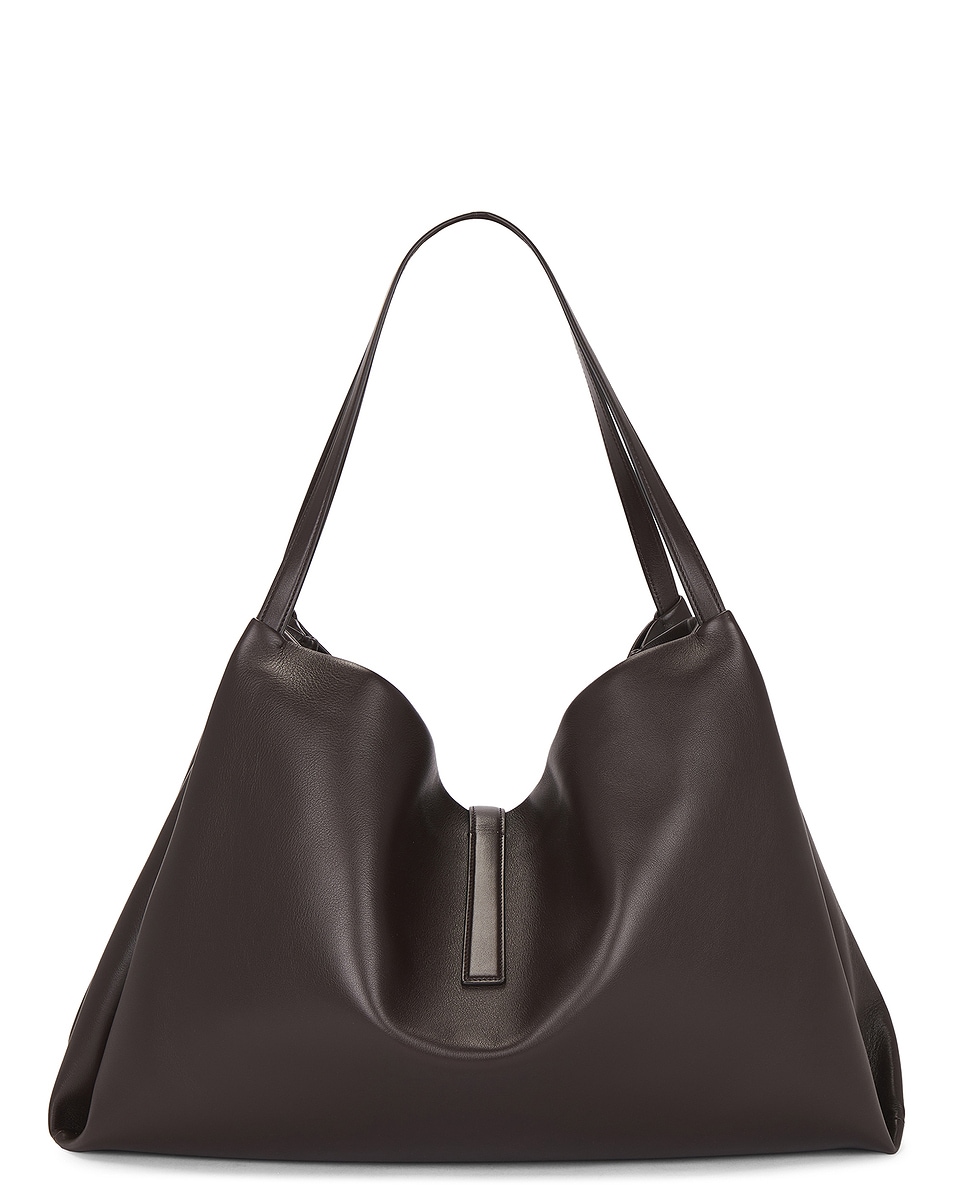 Image 3 of Ferragamo Leather Tote Bag in Testa Di Moro