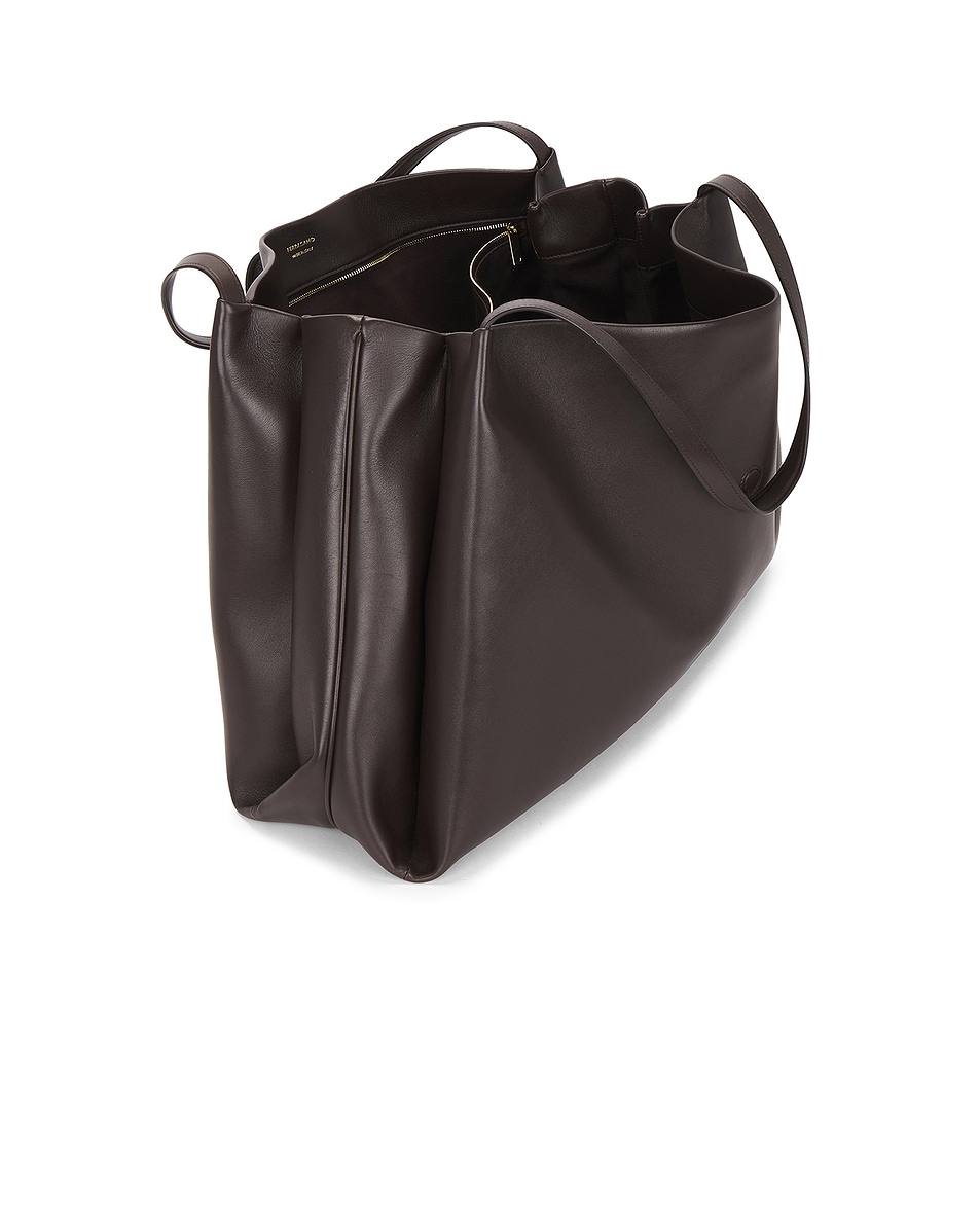 Image 5 of Ferragamo Leather Tote Bag in Testa Di Moro