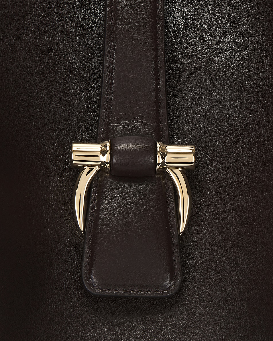 Image 7 of Ferragamo Leather Tote Bag in Testa Di Moro