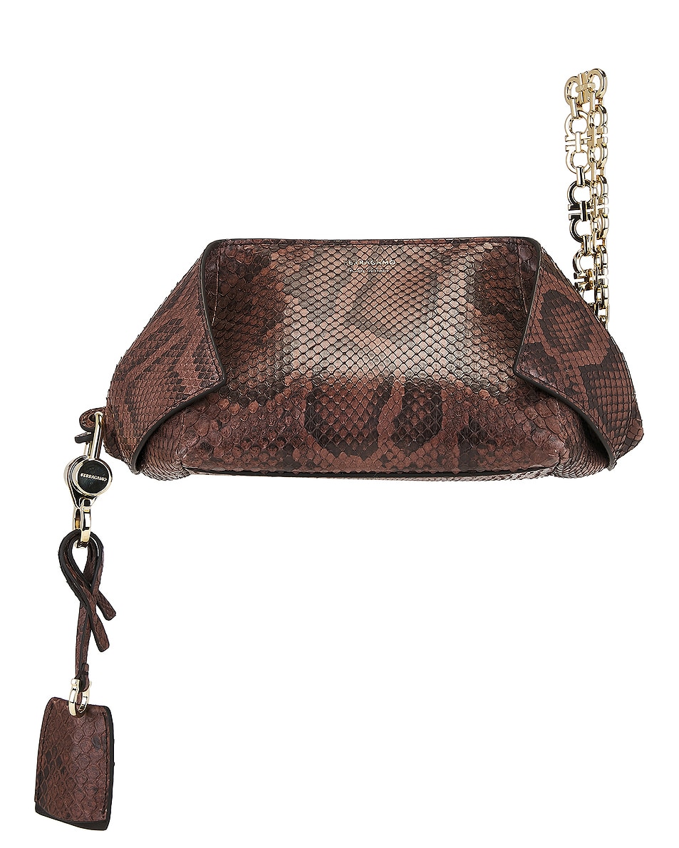 Image 1 of Ferragamo Pouch in Testa Di Moro